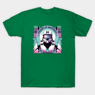 Master Chief Halo Xbox Vaporwave T-Shirt